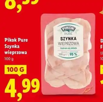 Lidl Pikok Pure Szynka wieprzowa oferta