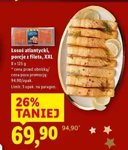 Lidl Łosoś atlantycki, porcje z fileta oferta