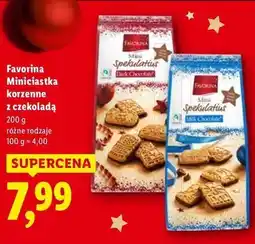 Lidl Miniciasteczka korzenne z czekoladą oferta