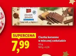 Lidl Ciasta korzenne w mlecznej czekoladzie oferta