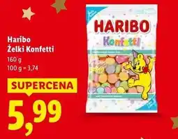 Lidl Żelki konfetti Haribo oferta