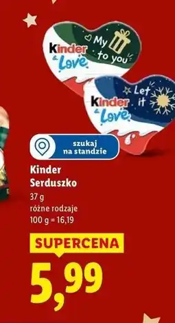 Lidl Kinder Serduszko oferta
