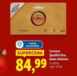 Lidl Lavazza Qualità Oro, kawa mielona oferta