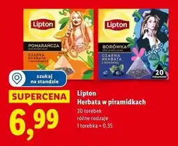 Lidl Lipton herbata w piramidkach oferta