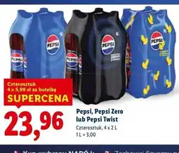 Lidl Pepsi, Pepsi Zero lub Pepsi Twist, czterosztuk oferta
