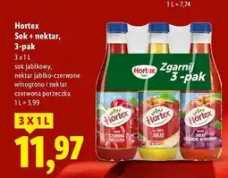 Lidl Hortex Sok + nektar, 3 pak oferta