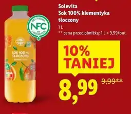 Lidl Sok 100% klementynka tłoczony oferta