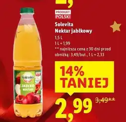 Lidl Solevita, nektar jabłkowy oferta