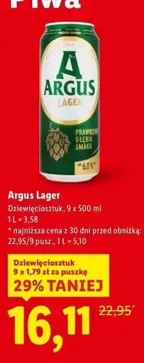 Lidl Argus Lager oferta
