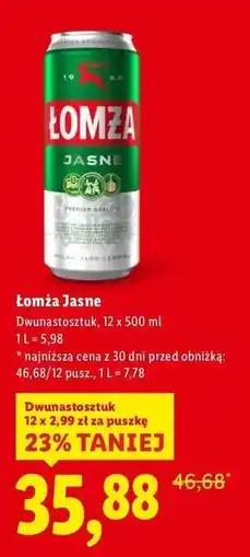 Lidl Łomża Jasne oferta