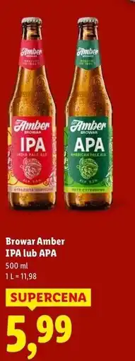 Lidl Browar Amber IPA lub APA oferta