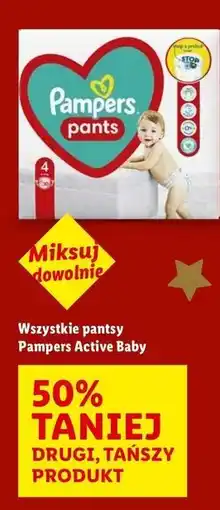 Lidl Wszystkie pantsy Pampers Active Baby oferta