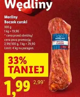 Lidl Boczek carski Morliny oferta