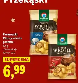 Lidl Chipsy w kotle prażone papryka czerwona Przysnacki oferta