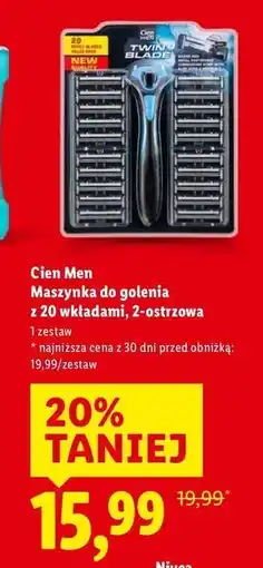 Lidl Cień Men Maszynka do golenia z 20 wkładami, 2-ostrzowa oferta