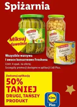 Lidl Ciecierzyca gotowana Freshona oferta