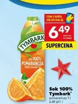Lewiatan Sok 100% Tymbark pomarańcza 1l oferta