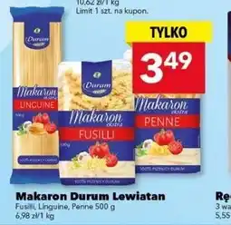 Lewiatan Makaron Durum Lewiatan (Fusilli, Linguine, Penne) 500g oferta