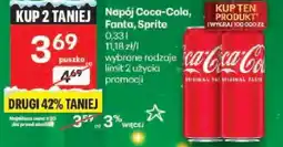 Delikatesy Centrum Napój Coca-Cola, Fanta, Sprite 0,33l oferta