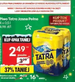 Delikatesy Centrum Piwo Tatra Jasne Pełne 4x0,5l oferta