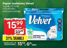 Delikatesy Centrum Papier. toaletowy Velvet 12 rolek oferta