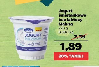Netto Jogurt śmietankowy bez laktozy Maluta oferta