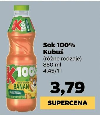 Netto Sok 100% Kubuś oferta