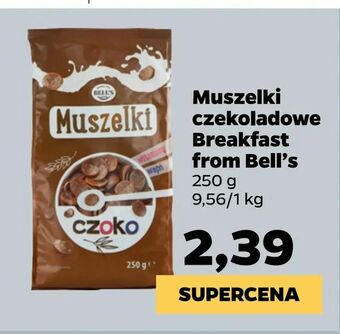 Netto Muszelki czekoladowe Breakfast from Bell's oferta