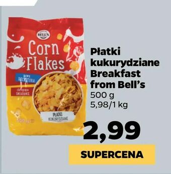 Netto Płatki kukurydziane Breakfast from Bell's oferta
