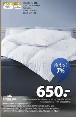 JYSK Kołdra Kronborg oferta