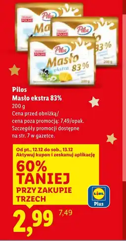 Lidl Masło Pilos oferta