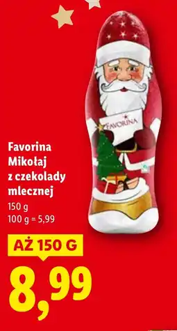 Lidl Mikołaj z czekolady Favorina oferta