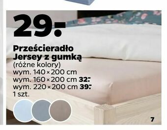 Netto Prześcieradło Jersey z gumką oferta
