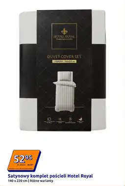 Action Satynowy komplet pościeli Hotel Royal oferta