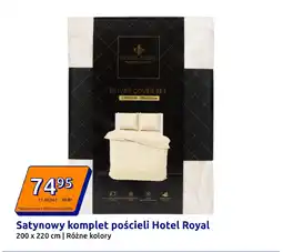 Action Satynowy komplet pościeli Hotel Royal oferta