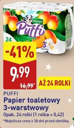 ALDI Papier toaletowy 3-warstwowy 24 rolki oferta