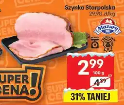 Delikatesy Centrum szynka staropolska 100g oferta