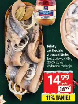 Delikatesy Centrum filety ze śledzia z beczki seko oferta