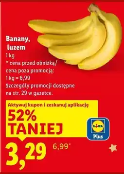 Lidl Banany luzem Lidl oferta