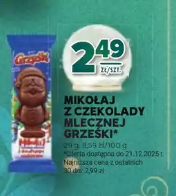 Stokrotka Mikołaj z czekolady Grześki oferta