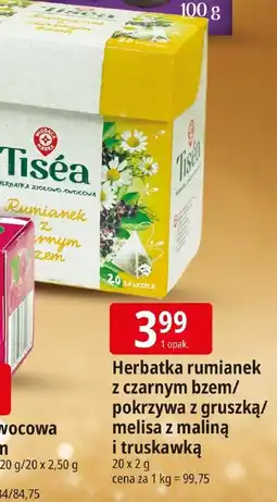 E.Leclerc Herbatka rumianek z czarnym bzem/ pokrzywa z gruszką/ melisa z maliną i truskawką oferta