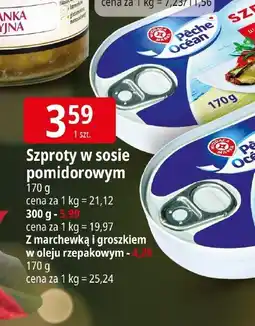 E.Leclerc Szproty w sosie pomidorowym oferta