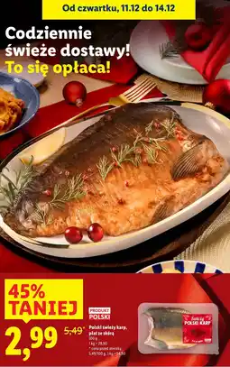 Lidl Karp Polski świeży karp, płat ze skórą Lidl oferta