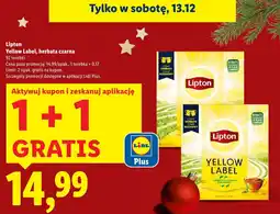 Lidl Herbata Lipton Yellow Label, herbata czarna 92 torebki oferta