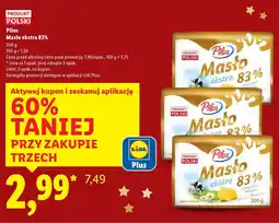 Lidl Masło Pilos ekstra 83% oferta