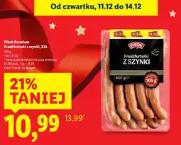 Lidl Frankfurterki z szynki XXL Pikok Premium oferta