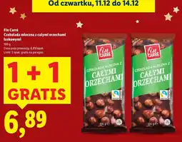 Lidl Czekolada mleczna Fin Carré z całymi orzechami laskowymi oferta