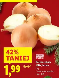 Lidl Polska cebula żółta luzem Lidl oferta