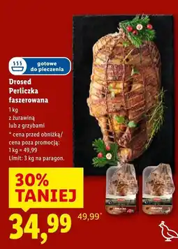 Lidl Perliczka faszerowana gotowe do pieczenia z żurawiną Drosed oferta
