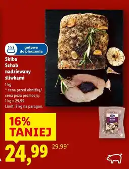 Lidl Schab nadziewany śliwkami Skiba oferta